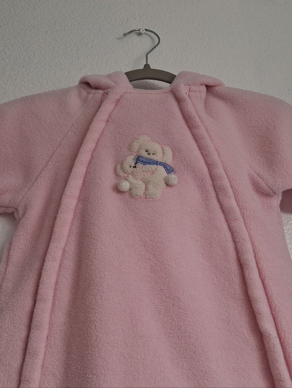 Carter's Bundle Up Pink Infant Fleece Bunting/Sleep Sack/Winter Car Bag - Picture 2 of 9